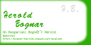 herold bognar business card